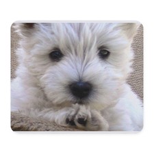 CafePress Westie Mousepad Non-Slip Rubber Gaming white picture