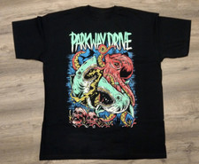 PARKWAY DRIVE Octopus Sharks Fight Tee Unisex T-Shirt MK732 picture