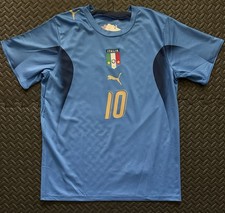 Totti Italy Home Retro Jersey Size XL #10 World Cup 2006 Vintage Football Shirt picture