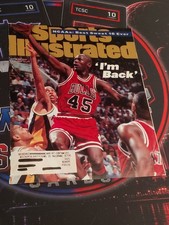 1995 Sports Illustrated Michael Jordan I'm Back Bulls #45 March 27 Magazine picture