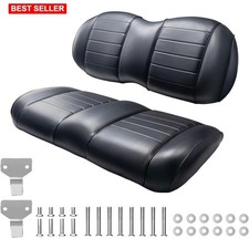 Golf Cart Seat Kit 2 Pcs Marine Vinyl Memory Foam Universal Replacement picture