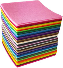 High-Quality 1mm Thick Craft Felt Sheets - 88 Assorted Colors for Creative Use picture