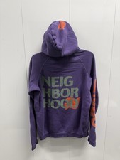 Free City Neighborhood Purple Hoodie Size 2 Graphic Pullover Sweatshirt picture