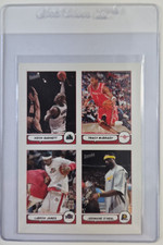 2004-05 Bazooka 4-on-1 Stickers #6 Garnett/McGrady/LeBron James, Gem Mint 10 picture