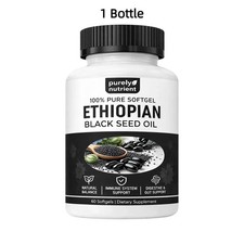 1-3 PACK Ethiopian Black Seed Oil Softgels 4.64% Thymoquinone Gluten-Free picture