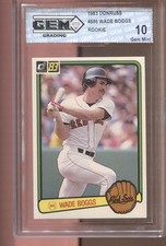 1983 Wade Boggs Donruss #586 Gem Mint 10 RC Rookie Boston Red Sox picture
