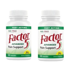 2-Pack Med Free Living Factor 5 Advanced Joint Muscle Support - 120 Capsules picture