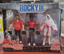 Rocky III Boxed Paulie Apollo Creed Rocky Figure Set Stool picture