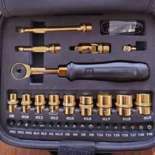 VESSEL 400ER3-1MGL Electric Slim Ratchet Set Gold Edition 110th Anniversary Tool picture