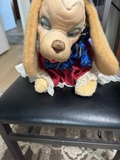 Vintage 1950s rubber-face plush dog  picture