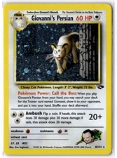 Giovanni's Persian Holo Rare Gym Challenge 008/132 NM picture
