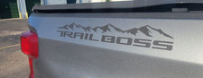 2x Mountain Trail Boss Stickers - Matte Black picture