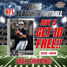 2026 Topps Flagship Football Cards Singles #201-400 Pick Your Card Complete Your picture