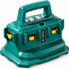6 Port Charger Compatible with Makita 14.4V 18V LXT Batteries 21V 4A Fast USA picture