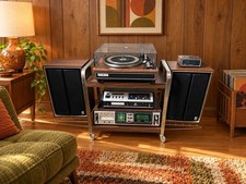 🍊Vintage 1970s General Electric Stereo Receiver/8-Track/Turntable Setup picture
