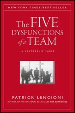 The Five Dysfunctions of a Team: A Leadership Fable - Hardcover - GOOD picture