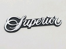 1950s-1970s CADILLAC SUPERIOR VINTAGE METAL LOGO BADGE SYMBOL SIGN EMBLEM picture