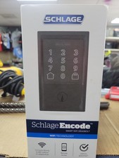 Schlage Encode Century Smart Wifi Deadbolt Matte Black BE489WBCEN622 NIB picture