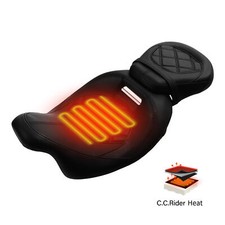 Driver Passenger Heated Seat Fit For Harley Touring Road Electra Glide 2009-2023 picture