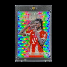 MICHAEL OLISE SILVER REFRACTOR HOLO 2025-26 Topps Chrome Silence Insert - Bayern picture