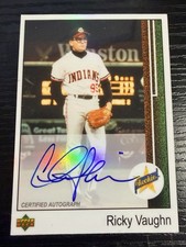 Ricky Vaughn Charlie Sheen Major League Autograph BAS Witness Auto Rookie picture