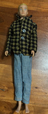 12” Vintage Mattel Barbie Ken Doll 1960's Original Blonde Flocked Hair Blue Eyes picture