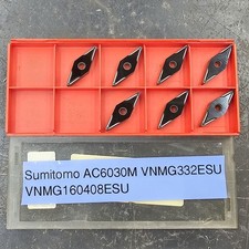 Qty 7 Sumitomo VNMG 332 160408 ESU VNMG160408ESU AC6030M Grade Carbide Inserts picture