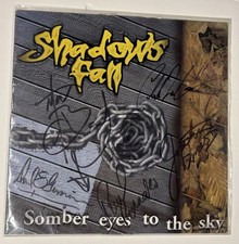 Vintage 1997 Shadows Fall Somber Eyes To The Sky Vinyl Autograph Signed RARE OOP picture