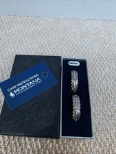 Montana Silversmiths Silver Feathered Path Hoop Earrings ER6310 picture