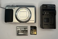 Olympus Stylus SH-50 Digital Camera 24X Silver W/ Charger Tested picture