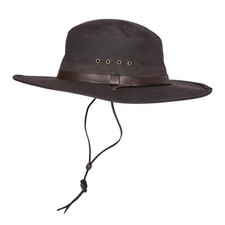 Filson Tin Bush Hat Cinder Oil Finish Tin Cloth Water Resistant Mens M NWT picture
