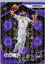 2024-25 Panini Mosaic Stephon Castle Epic Performers Purple Fluorescent #/175 picture