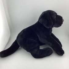 Animal Alley Black Lab Stuffed Plush Dog Pup Toys R Us Exclusive 2000 Sitting picture