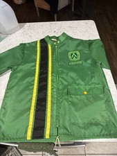 Vintage Dow Chemical 70s Racing Stripes Jacket Size Medium picture
