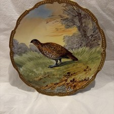 Antique Coronet Limoges Game Plate From France picture