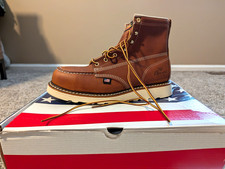 Thorogood American Heritage 804-4200 6in Tobacco Leather Boots Men's 9D EH picture