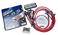 MOROSO 73686 ULTRA 40 SPARK PLUG WIRES SBC CHEVY 350 383 UNDER HEADER HEI (RED) picture