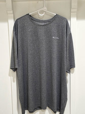 Columbia Men’s 4XL Gray Crew Neck Short Sleeve Omni-Wick and Wrinkle Resistant picture