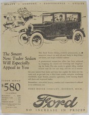 Vintage 1925 FORD Tudor Sedan Car Newspaper Print Ad picture