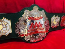 AAA lUCHA LIBRE WORLD WIDE MUNDIAL CRUCERO WRESTLING CHAMPIONSHIP BELT 4mm picture