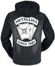 Metallica Vintage Ultra Rare Jacket Licensed Metallica Denim  Battle Vest Hoodie picture