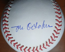👀REGGIE JACKSON - MINT+ Beauty *Beckett Witnessed* BOLD Inscribed STAT Baseball picture