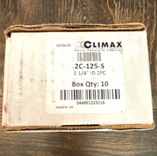 CLIMAX 2C-125-S Two Piece Shaft Collar 1-1/4 in ID Bore Size Box of 10  picture