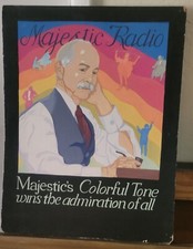 Vintage Original Advertising Art Painting 1930s Majestic Radio Amanda Paxton picture