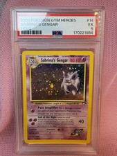2000 Pokémon Gym Heroes Sabrina’s Gengar Holo #14 – PSA 5 EX picture