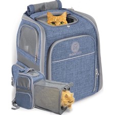Breathable Cat Dog Backpack Pet Carrier Travel Expandable Comfortable Adjustable picture