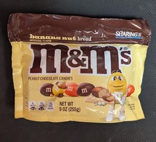 Limited Edition BANANA NUT BREAD PEANUT M&M's New 9oz Bag picture