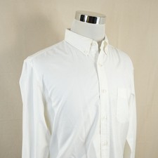 J.Crew Large Slim All Cotton Oxford Button Down Shirt White Long Sleeve Mens picture
