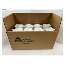 Genuine Monarch 1131 White Labels 1 CASE 160,000 LABELS 8 SLEEVES PLUS INK picture