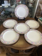 Vintage Noritake Embassy Suite 9756 Set Of 6 Salad Dessert Plates  picture